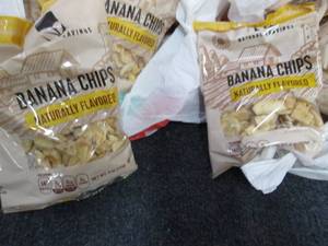 lot 347 image: 24- 4.0 oz Bags Banana Chips past d...