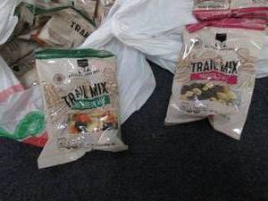 lot 350 image: 24- 3.5oz Bags Trail Mix past date,...