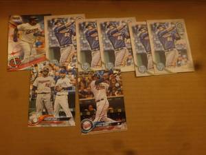 lot 36 image: Lot Of 18 Miguel Sano Cards