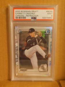 lot 11 image: Garrett Crochet Refractor PSA 9
