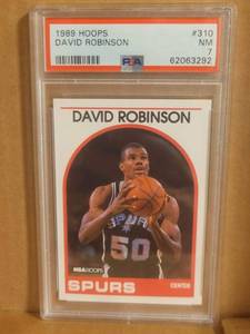 lot 12 image: 1989 Hoops David Robinson PSA 7