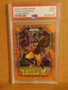 lot 17 image: Chase Claypool Lazer Prizm PSA 9
