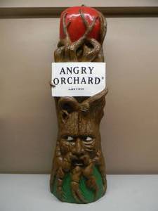 lot 2 image: Vintage Angry Orchard Hard Cider Advertising Store Bar Promo Plaster Display Statue - RARE - ABSOLUTELY FANTASTIC PIECE - NICE - APPROX 50 TALL - SEE PICTURES