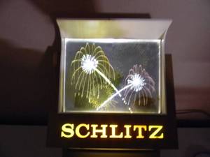 lot 20 image: RARE - Vintage 1967 Schlitz Beer Light Up Motion Display Fireworks Register Topper Sign - WORKS - ABSOLUTELY FANTASTIC PIECE - SEE PICTURES
