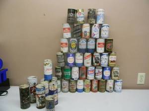 lot 40 image: VINTAGE BEER CAN COLLECTION - SOME VALUABLE - SEE PICTURES