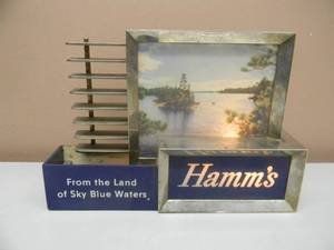 lot 41 image: VINTAGE Hamms Beer CASH REGISTER TOPPER  BACK BAR LIGHT - From the Land of Sky Blue Waters - WORKS - SEE PICTURES