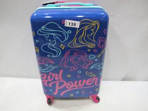 lot 138 image: NEW Disney princess FCGL0028SAMEC-410 girl power kids 21 spinner luggage
