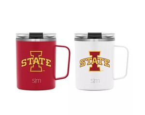 lot 140 image: NEW Simple Modern Collegiate Officially Licensed Insulated Drinkware Scout Mug 2-Pack - Iowa State Cyclones