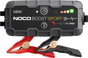 lot 281 image: NOCO Boost Sport GB20 500 Amp 12-Volt UltraSafe Lithium Jump Starter Box, Car Battery Booster Pack, Portable Power Bank Charger, and Jumper Cables for up to 4-Liter Gasoline Engines