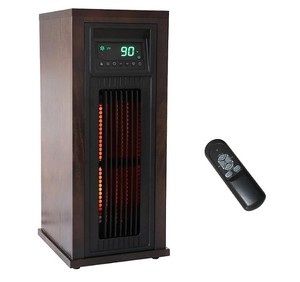 lot 186 image: Members Mark 23 3-Element Infrared Wood Tower Heater with UV LED Light