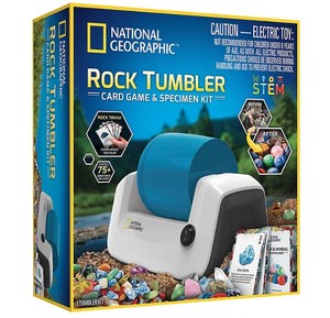 lot 228 image: NEW National Geographic Rock Tumbler, Card Game and Specimen Kit