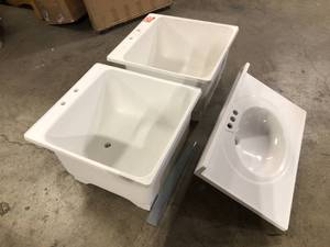 lot 23 image: Lot with Assorted sinks Different Styles and Modell See Pics