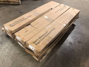 lot 27 image: TrafficMaster  Edwards Oak 5.98 in. W Rigid Core Click Lock Luxury Vinyl Plank Flooring (23.95 sq. ft.case) customer return review photos