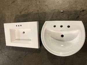 Lot of 2 American Standard White Tubs, Customer returns, Review all pictures