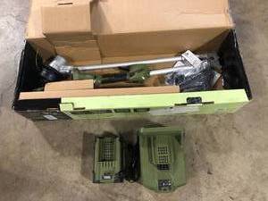 Green Machine  62V Cordless Battery 16in. String Trimmer Cut Swath Brushless Motor with Auto-wind spool and 2.5 Ah Battery and Charger review photos customer return