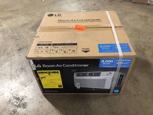 LG Electronics  8,000 BTU Window Smart Air Conditioner LW8022ERSM Cools 350 Sq. Ft. with ENERGY STAR and Remote, Wi-Fi Enabled review photos customer return