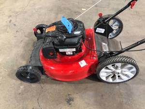 Troy-Bilt  21in. 159cc Variable Speed Self Propelled Gas Lawn Mower with Rear Bag and Mulching Kit Included review photos customer return