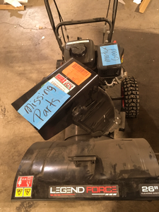 lot 5 image: Legend Force  26 in. Two-Stage Gas Snow Blower with Electric Start, Missing Parts, Customer returns, Review all pictures