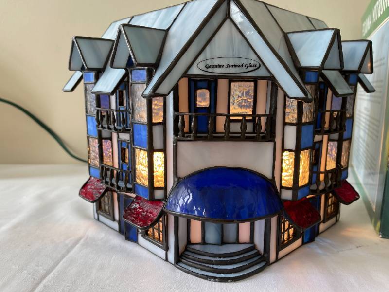 Forma Vitrum Thompson's Drug Store Stained Glass House W/ newest Box