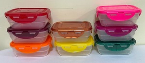 lot 96 image: 29 Colorful Lock & Lock Containers