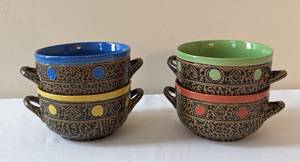 lot 30 image: Always Azul Pottery Bowl Set