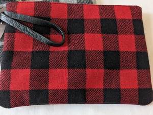 lot 40 image: Pair of New J. Jill Wool Blend Plaid Clutches