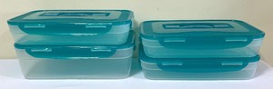 lot 157 image: Set of 4 Lock & Lock Plastic Containers