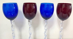 lot 159 image: Paul Revere Opulence Hand Blown Crystal Collection Extra Tall Wine Glasses