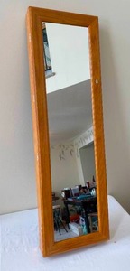 lot 327 image: For Your Ease Only Lori Greiner Wall Mount Jewelry Cabinet with Mirror