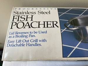 lot 346 image: Progressive Stainless Steel Fish Poacher