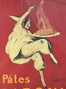 lot 161 image: Framed Pates Baroni Advertising Print