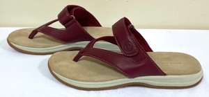 lot 287 image: New Rockport Red Rouge Cape May Sandals