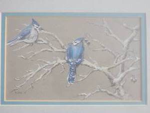 lot 41 image: Original Blue Bird Illustration