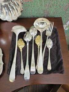 lot 67 image: Polished Vintage Silver Plate Group