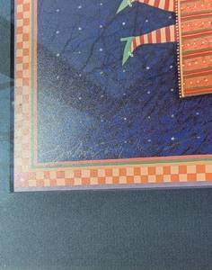 lot 43B image: John Simpkins Folkloric Trumpeters to the Silver Moon Framed Print Signed Numbered Print