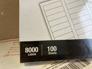 lot 20 image: Laser Address Labels