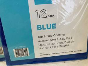 lot 44 image: Blue Poly Sleeve
