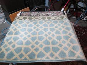 lot 81 image: Lot of (3) floor rugs with a tile t...