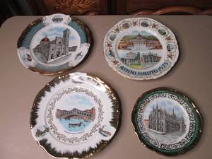 lot 85 image: (4) Fine China decorative plates...