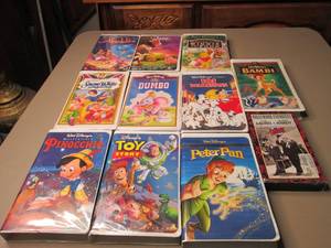 lot 98 image: Collection of Disney Movies on VHS ...