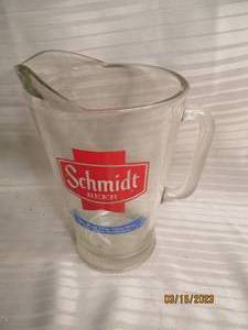 lot 222 image: Schmitt Beer Glass pitcher...