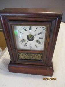 lot 270 image: Wood encased Seth Thomas 30-hour sp...