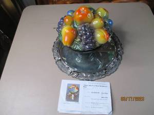 lot 152 image: 1920s Tiffin Fruit Bowl molded gla...