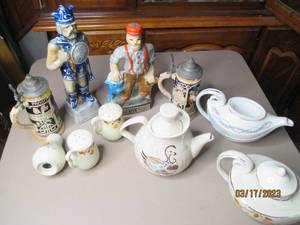 lot 176 image: Decorative tea sets and German stei...