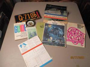 lot 182 image: License Plate, literature and other...