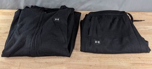Mens Under Armour Size XL Sweatpants and Size 3XL Zip-Up Sweatshirt C