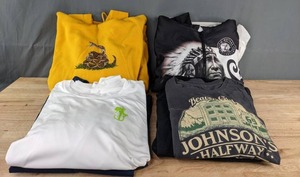Mens Size 3XL Zip-Up and Pull Over Sweatshirts and T-Shirts C