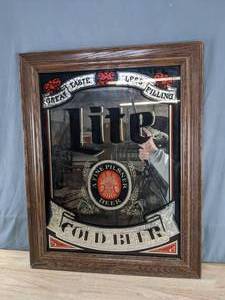 Vintage Miller Lite Mirror Sign S