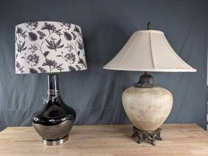 Collection of (2) Unique Table Lamps S