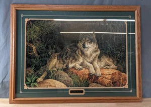 Framed Print Soul Mates by Larry Fanning (Wolves)  C